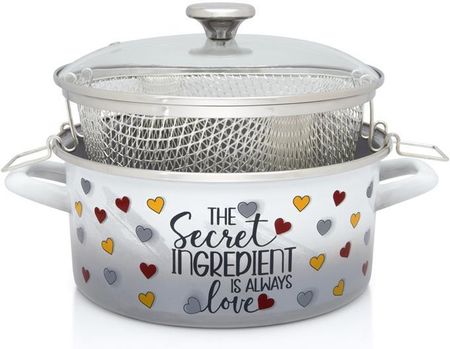Garnek emaliowany z koszykiem Secret Ingredient 24 cm 4,4 l METALAC