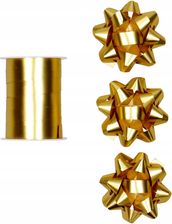 Zdjęcie Incood Zestaw Do Pakowania Prezentów Złoty Wstążka 3 Rozetki Samoprzylepne 1060466 - Tomaszów Mazowiecki