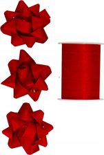 Zdjęcie Incood Zestaw Do Pakowania Prezentów Czerwony Wstążki Rozetki 1060401 - Gniew