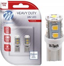 M-Tech 2X Żarówka W5W Led Osram 24V T10 Dioda Biała