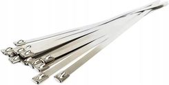 Zaciskowe Opaski Kablowe Metalowe Stalowe Trytki 300X4.6Mm 10Szt.