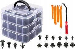 Zdjęcie Silvertools Klipsy Spinki Kołki Samochodowe Do Tapicerki 620Szt. 45 Akcesorii - Wasilków