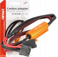 Amio Rezystor Opornik Canbus Do Żarówek Led 6 Om 50W H7 Amio-04089