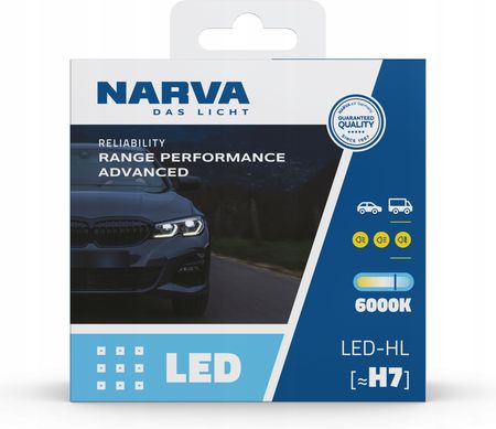 Narva Żarówki Samochodowe Led H7 Range Power Advanced 6000K 12V/24V - zdjęcie 3