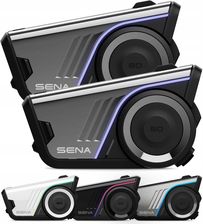 Sena 60S Interkom Motocyklowy Zestaw Na 2 Kaski Mesh 3.0 Bt 5.3 Harman Led