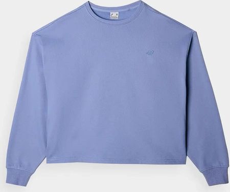 4F bluza dresowa damska luźny krój F1305 niebieska