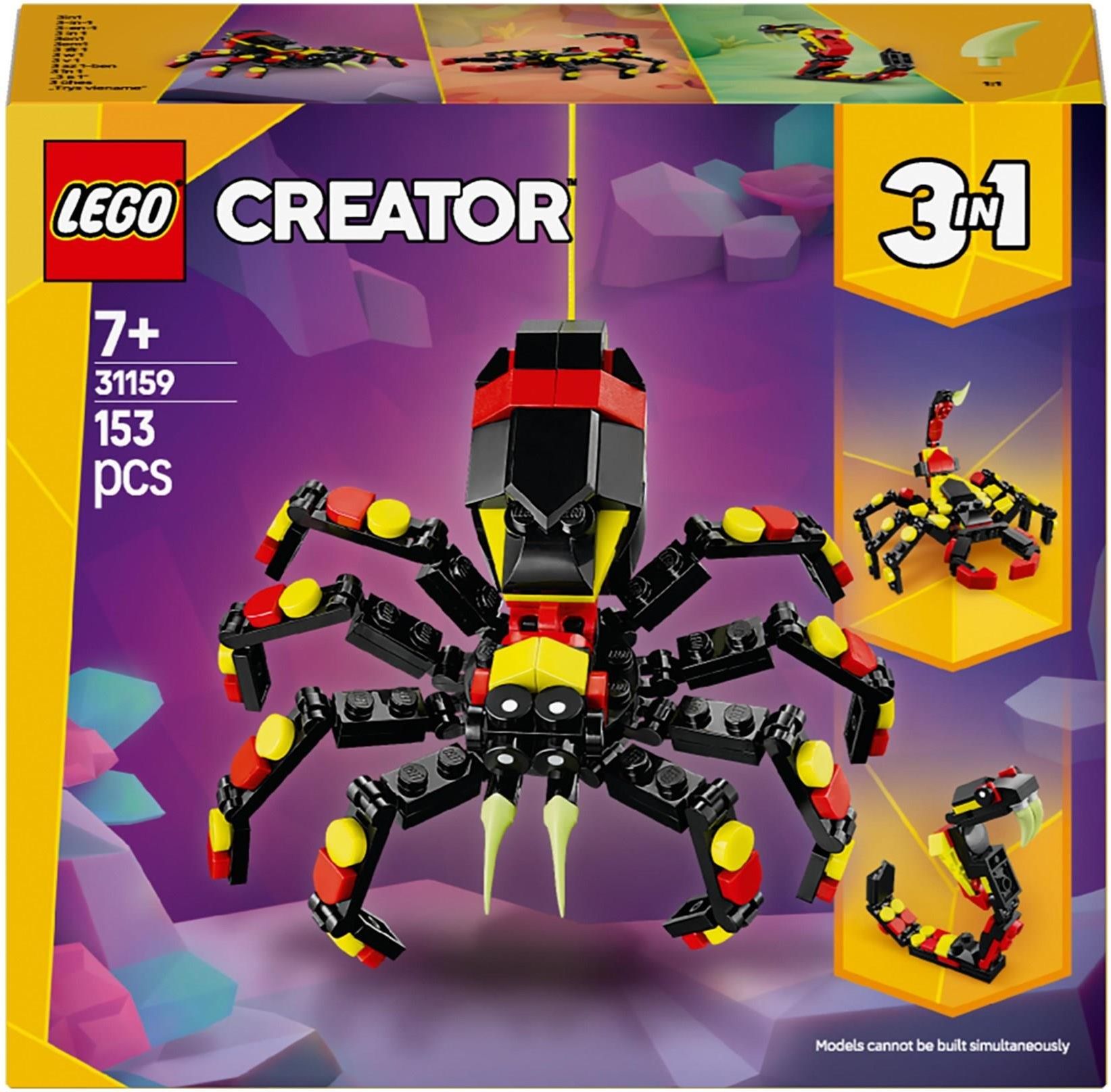 LEGO Creator 3 w 1 31159 Dzikie zwierzęta: niezwykły pająk - Ceny i ...