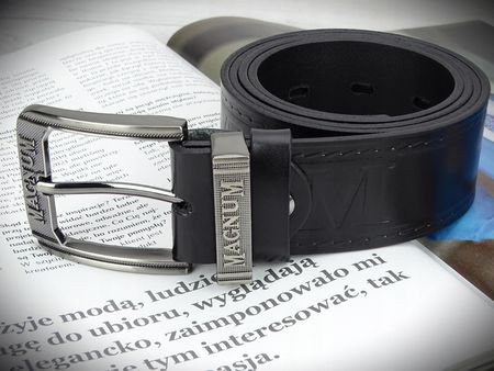 Pasek Męski Arius Magnum Skórzany Szeroki 3,9cm - zdjęcie 2