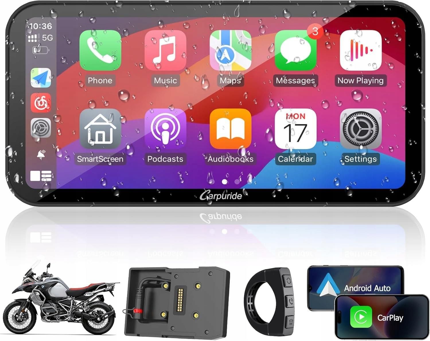 アクセサリー BMW Motorcycle Carplay Carpuride W502PRO B do motocykli B.-M-.W CarPlay i Android