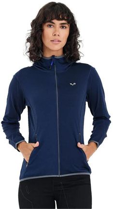 Damska bluza rozpinana z kapturem 100% Merino - Marin/Woolona | -20% z kodemZIMA na drugi produkt z wybranej oferty Decathlon - zdjęcie 2
