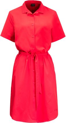 jack wolfskin holiday midi dress Sukienka damska Tulip Red S SHEER CORSET BODICE