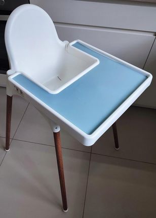 MATA SILIKONOWA DO KRZESEŁKA IKEA ANTILOP PODKŁADKA NA TACKĘ STOLIK BŁĘKIT - zdjęcie 4