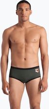 Zdjęcie Arena Bokserki Pływackie Męskie One Low Waist Short Big Logo Dark Sage Black - Nowa Słupia