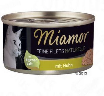 Finnern Wykwintne Filety Miamor Feine Filets Naturelle Tuńczyk Bonito 6x80g