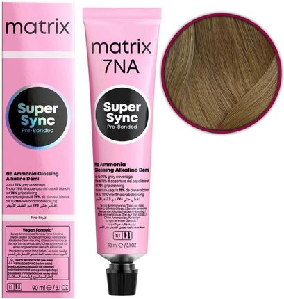 Matrix Super Sync Toner do włosów 90ml - 7NA - Średni Blond Naturalny Popielaty
