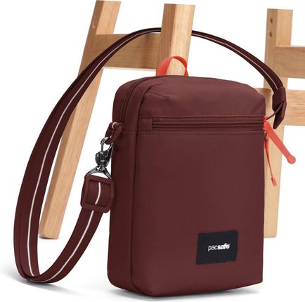Torba antykradzieżowa na ramię Pacsafe Go Festival 4,5L - Garnet Red - zdjęcie 4