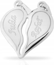 Zdjęcie Serce serduszko Łamane grawer Srebro 3,6g 3 Wzory* - Tarnobrzeg