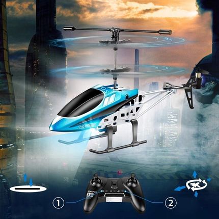 Vatos Helikopter Zdalnie Sterowany Samolot Na Pilot Led 3 Kanały 2.4G Śmigłowiec - zdjęcie 4