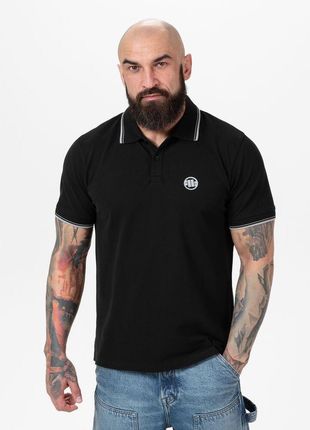 Koszulka męska Pitbull Polo Pique Stripes Regular | Do -40% z kodem BLACK na wybrane produkty Decathlon