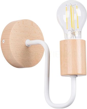 Sollux Lighting Timbo Kinkiet Biały, Drewno (Sl1664)