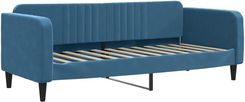 Zakito Home Sofa Łóżko 2-W-1 Aksamit Niebieski 223x90x75cm (ZH354078)