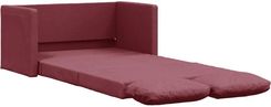 Zakito Home Sofa Podłogowa 2-W-1 Winna Czerwień 112x60x55cm (ZH353967)