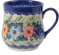 Ceramika Beata Wozniak Kubek Ceramiczny 350ml Ceramika Bolesławiec (Q102GARLAND)