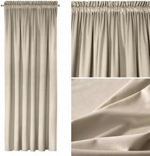Zdjęcie Eurofirany Zasłona Gotowa Na Taśmie Melanie 140X270 Jasnobeżowa - Prószków