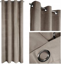 Zdjęcie Eurofirany Zasłona Gotowa Na Przelotkach Melanie 140X250 Brązowa - Kłodzko