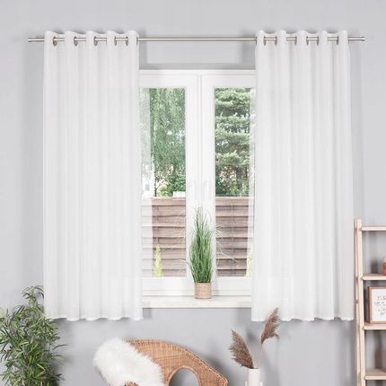 Markizeta Zasłona Gotowa Basic Biała 010 145X250Cm - zdjęcie 2
