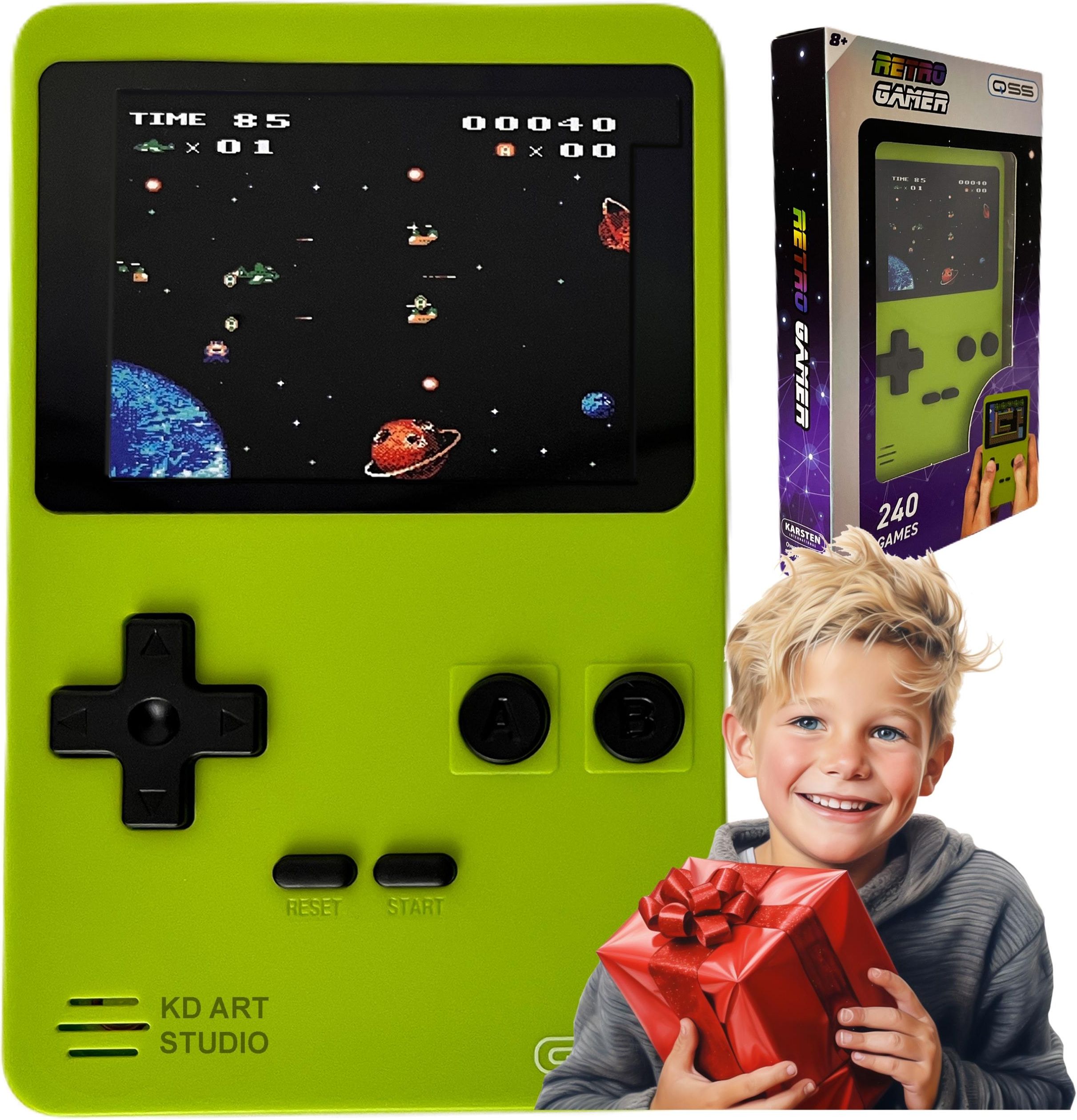 Console Retro Gamer 240 Jeux Intégrés - QSS Karsten - Neuve