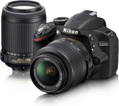 Zdjęcie Nikon D3200 Czarny + 18-55mm + 55-200mm - Łódź
