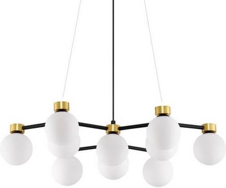 Luces Exclusivas Kulista Lampa Wisząca Do Salonu Caminos Złoty Czarny Biały (Le44543)