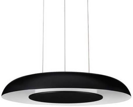 Luces Exclusivas Wisząca Lampa Okrągła Capinota Led 24W 27004000K Do Salonu Czarny Biały (Le44795)