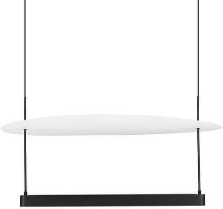 Luces Exclusivas Lampa Wisząca Na Listwie Tiraque Led 40W 3000K Kopuła Czarna Biała (Le44629)