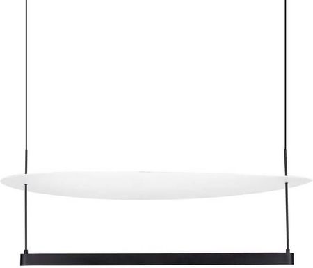 Luces Exclusivas Zawieszana Lampa Do Salonu Tiraque Led 55W 3000K Plate Czarna Biała (Le44630)
