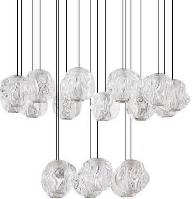 Luces Exclusivas Zwieszana Lampa Do Salonu Chepen Led 87W 3000K Czarny Chrom (Le44427)