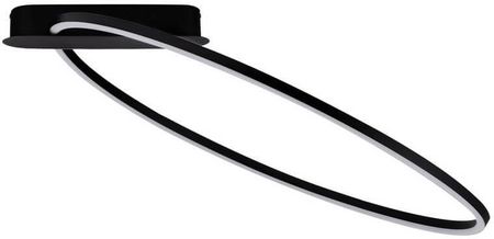 Luces Exclusivas Lampa Sufitowa Comarapa Led 30W 3000K Ring Do Salonu Czarna (Le44673)