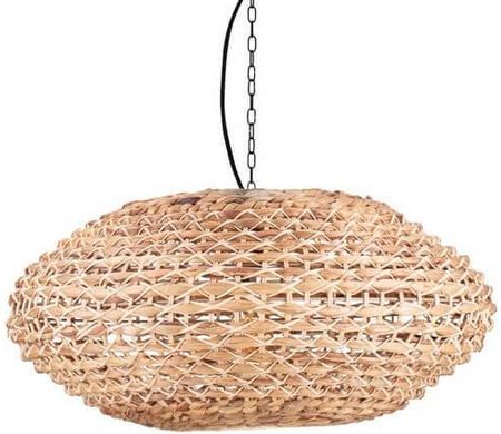 Luces Exclusivas Wisząca Lampa Guardia Do Salonu Ekologiczna Naturalna Czarna (Le44580)
