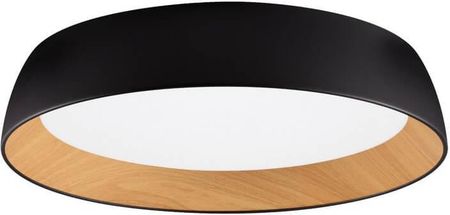 Luces Exclusivas Plafoniera Sufitowa Do Salonu Caracollo Led 50W 3000K Czarny Drewniany (Le44809)