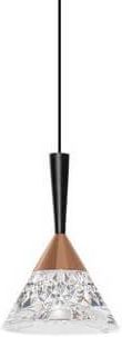 Luces Exclusivas Wisząca Lampa Do Salonu Guay Led 7W 3000K Kryształowa Czarna Złota (Le44214)