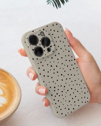 Pieceofcase Matowe Butelkowa Zieleń Samsung Galaxy S24 Kropki Tiny Dots - zdjęcie 2