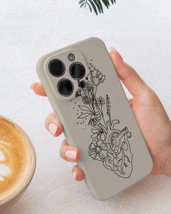 Pieceofcase Matowe Butelkowa Zieleń Xiaomi Mi 11 Lite 5G Serce Minimal - zdjęcie 3