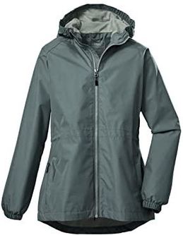 Killtec Dziewczęca parka funkcyjna/kurtka outdoorowa z kapturem KOS 222 GRLS JCKT; stalowo-miętowa, 128, 39273-000