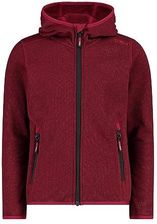 CMP - kurtka Knit-Tech dla dzieci z kapturem stałym, Anemon-Antracyt, 128