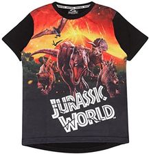 Jurassic World wulkaniczna koszulka dziewczęca | oficjalny produkt | Wiek 1-13 lat, prezenty dinozaurów, topy dla dziewcząt, ubrania dla dzieci, pomys