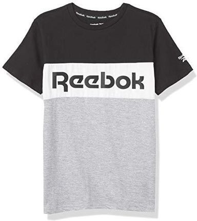 Reebok Koszulka chłopięca Camiseta Lit Intl z krótkim rękawem wielokolorowa jasnoszary 38