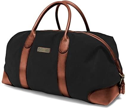 DRAKENSBERG Weekender 'David' - leather duffle bag, large carryall and gym bag in vintage design, for travel and sports, ladies, men, handm 並行輸入品