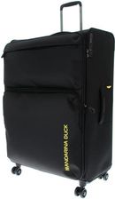 Mandarina Duck Zephyr wózek XL EXP, czarny, 52 cm (L) x 31.5 cm (W) x 83 cm (H), Walizka XL espandibile in tessuto morbido ad effetto 3D