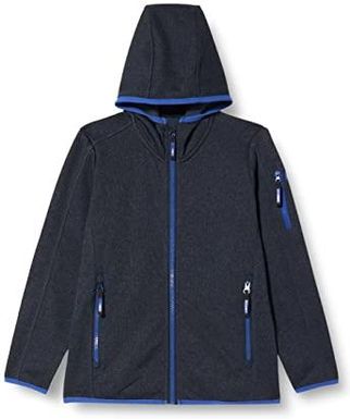 CMP Chłopięca bluza z kapturem Knit Tech Fleece KID JACKET FIX HOOD